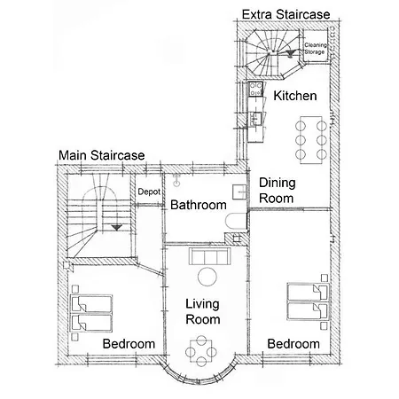 아파트 Perfect For Friends & Families 2 Bedroom In Cph *